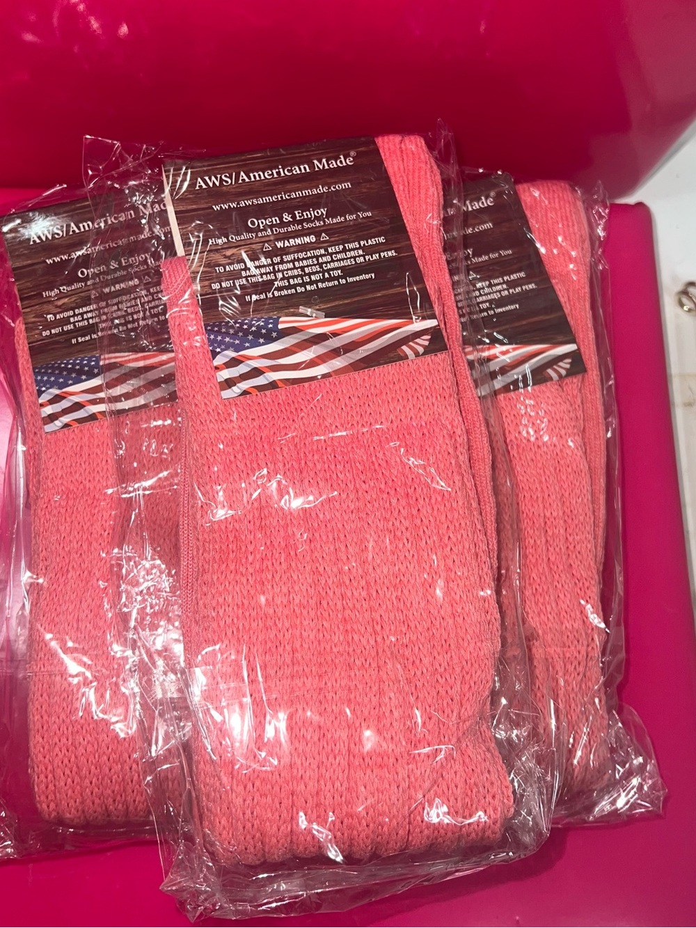 Heavy Slouch Socks - Petunia Pink - Picture 2 of 2